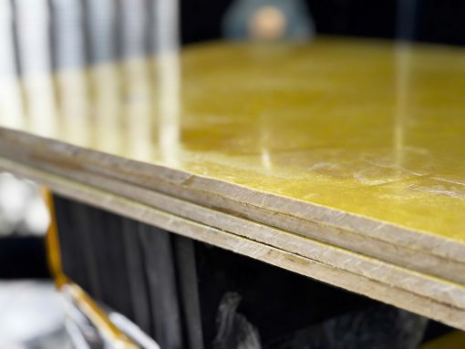 Tấm phíp thủy tinh vàng Epoxy dày 5 ly - 5mm (1000x2000x5mm)