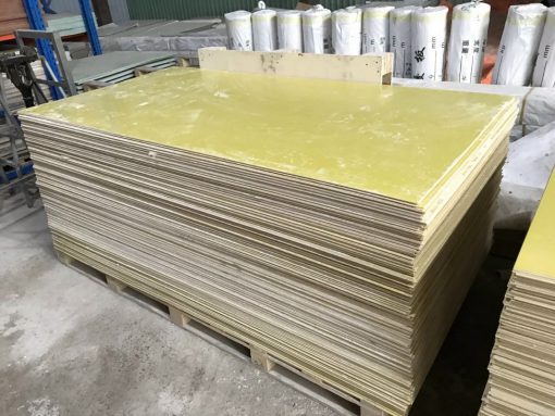 Tấm phíp thủy tinh vàng Epoxy dày 18 ly - 18mm (1000x2000x18mm)