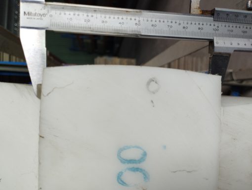 Nhựa POM tấm dày 80 ly - 80mm (1000x2000x80mm)